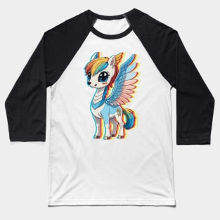 Kawaii Unicorn Baseball T-Shirt